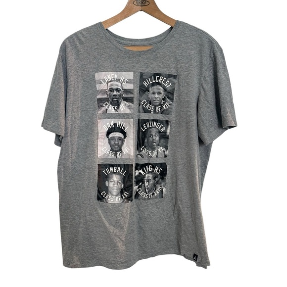 Nike Air Jordan Brand Classic High School Grey Class Of 1 AH8235 063 Shirt XL - Picture 1 of 6